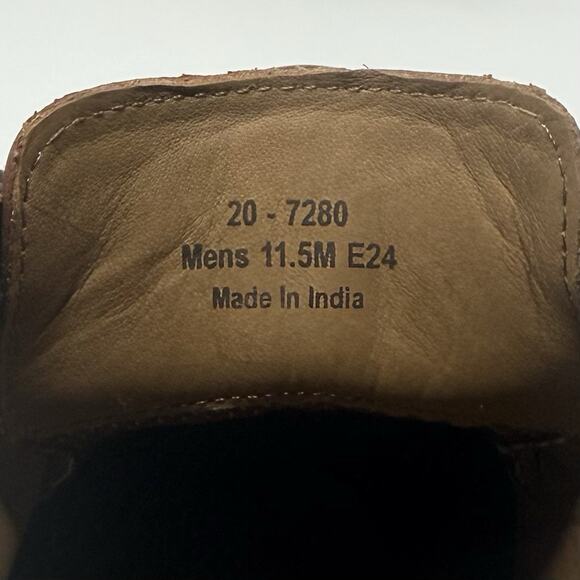 Johnston & Murphy Chukka Boots Mens Size 11.5 Brown Crêpe Sheepskin MRSP $175